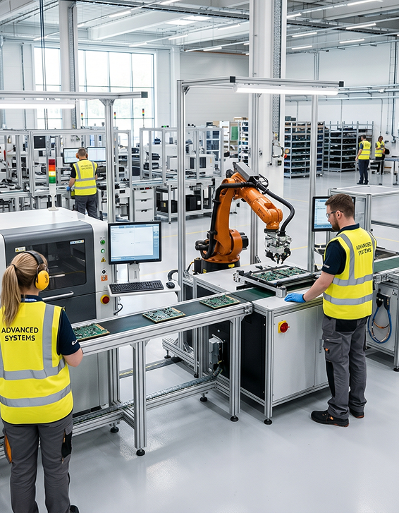 Electronics manufacturing or industrial automation facility